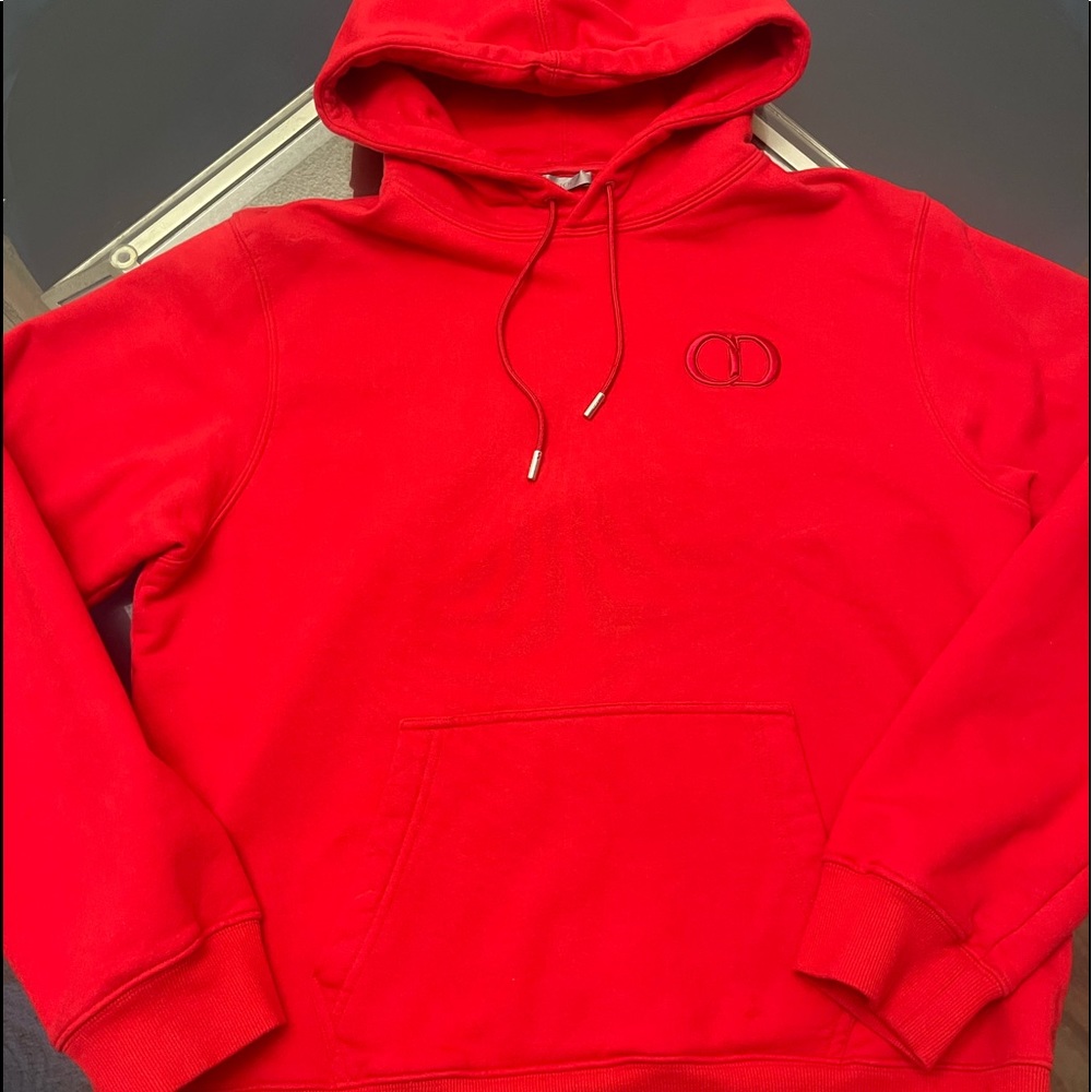 Men Dior red hoodie
